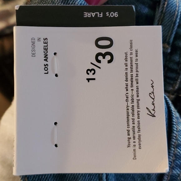 BNWT Kancan 90s Flare distressed button fly jeans - Picture 4 of 4